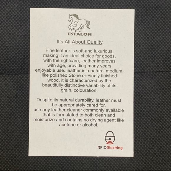 Estalon Womens Zip around Leather RFID Protection Wristlet Wallet Camel - Picture 9 of 9